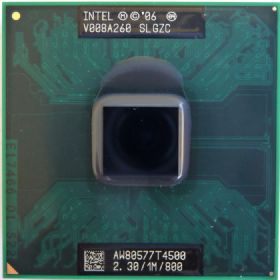 SLGZC    Intel Pentium T4500 (1M Cache, 2.30 GHz, 800 MHz FSB) Penryn. 